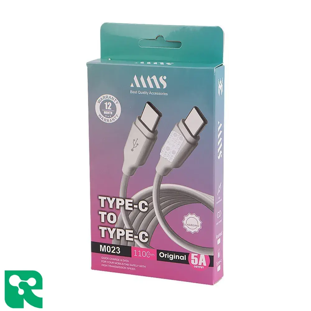 کابل فست شارژ ام ان اس mns (type-c به type-c) M023